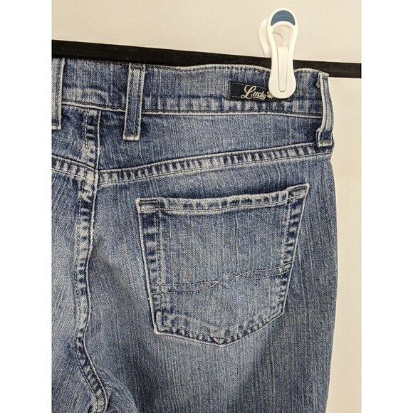 Lucky Brand Classic Rider Crop Jeans Dungarees Womens Sz 6/28 (MEAS 28 X 22) - Picture 7 of 11